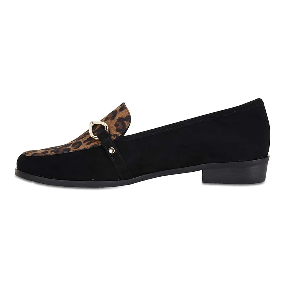 Tally Loafer in Black Suede