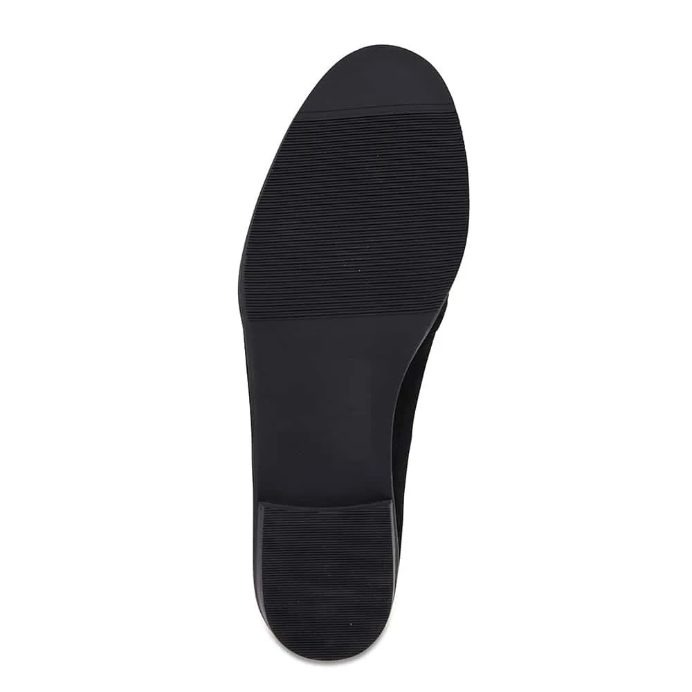 Tally Loafer in Black Suede