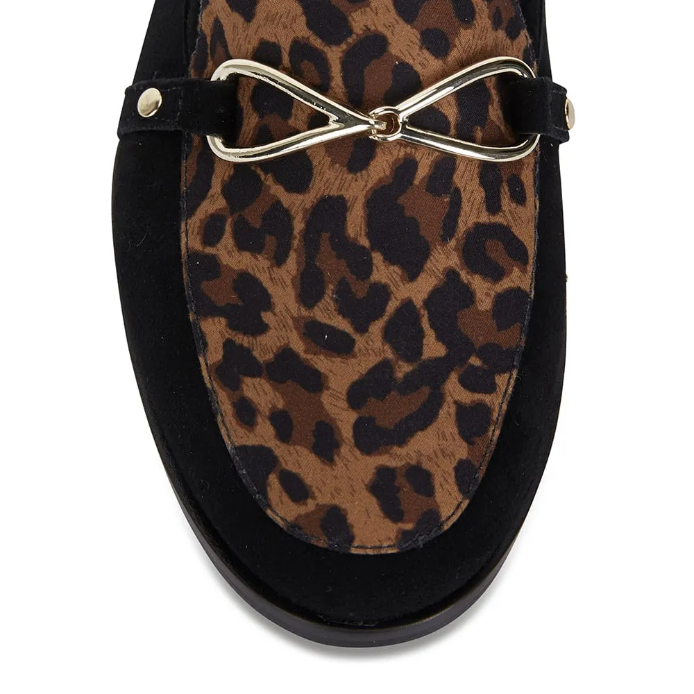 Tally Loafer in Black Suede