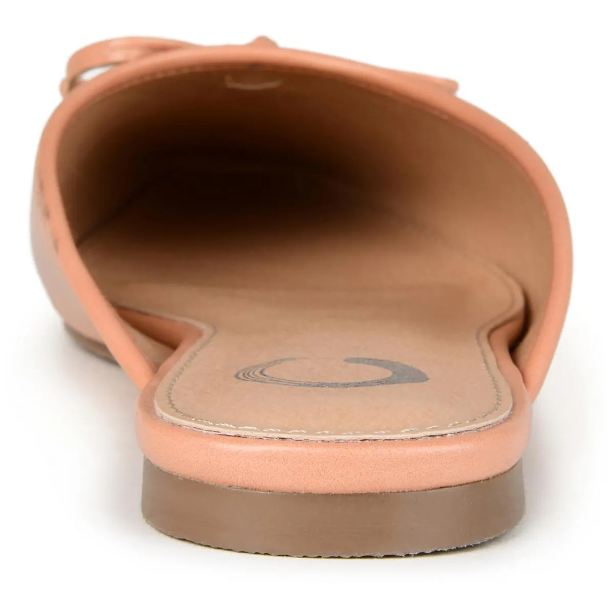 Tammala Womens Faux Leather Slip On Mules