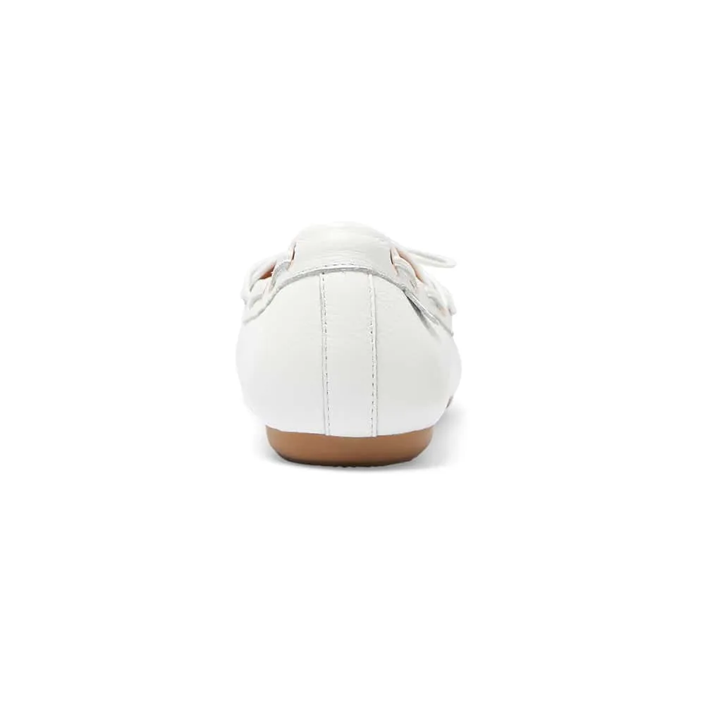 Tango Loafer in White Leather