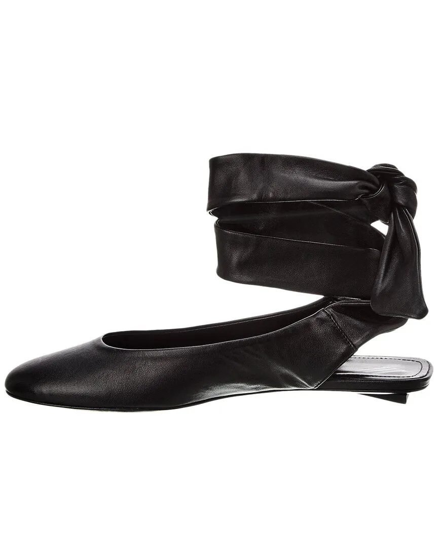 The Attico Cloe Leather Ballet Flat