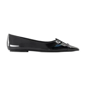 The Kat Ballerinas - Leather - Black