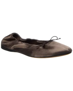The Row Awar Silk Ballet Flat
