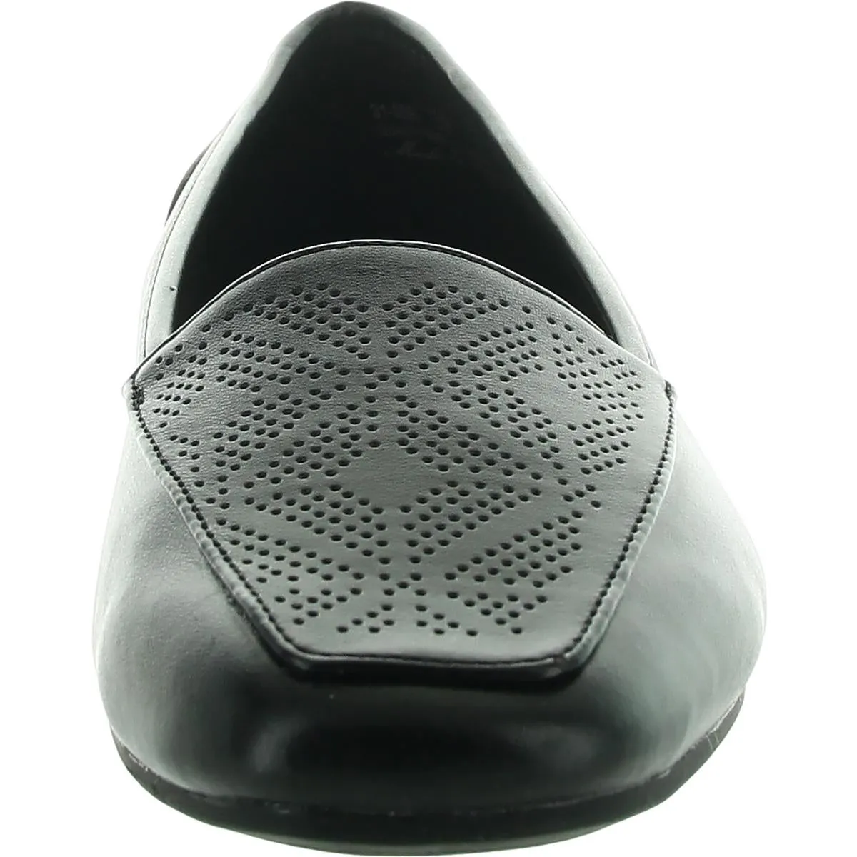 Thrill Womens Perforated Faux Leather Loafers