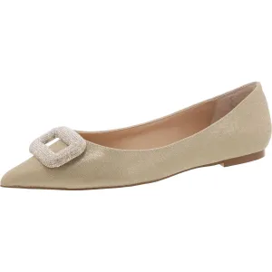 Tink Womens Embellished Rhinestone Ballet Flats