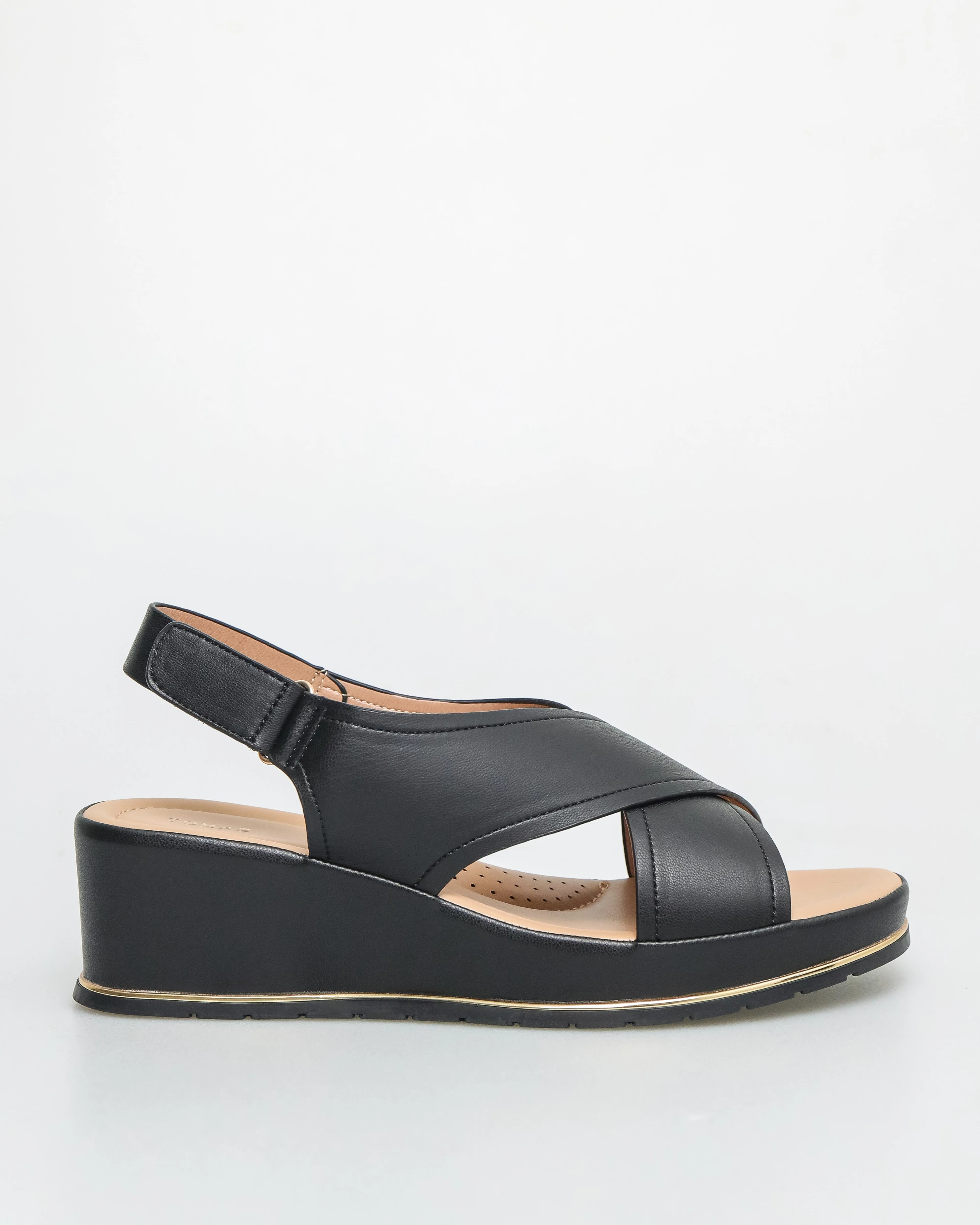 Tomaz NN325 Ladies Double Cross Strap Sandal