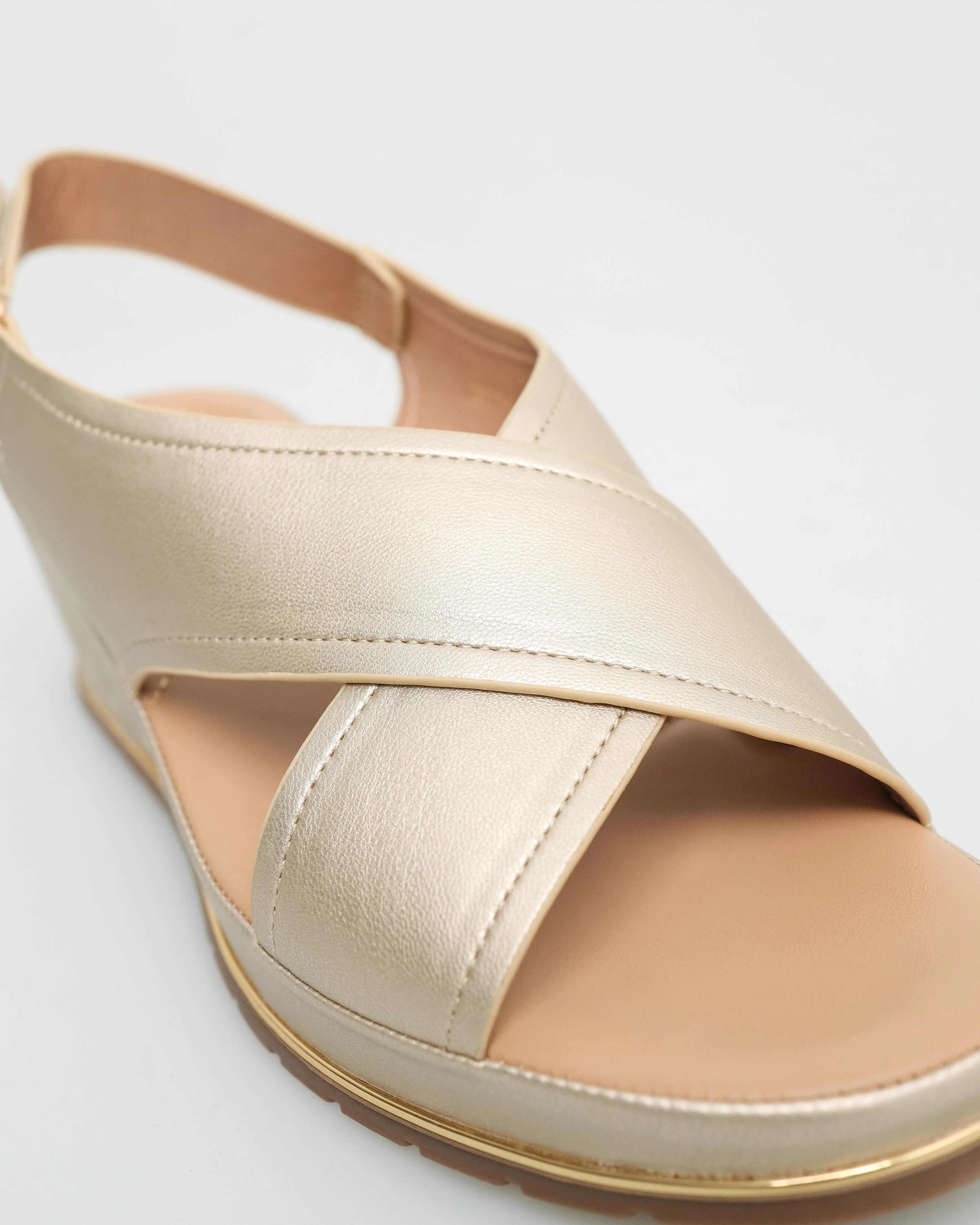 Tomaz NN325 Ladies Double Cross Strap Sandal