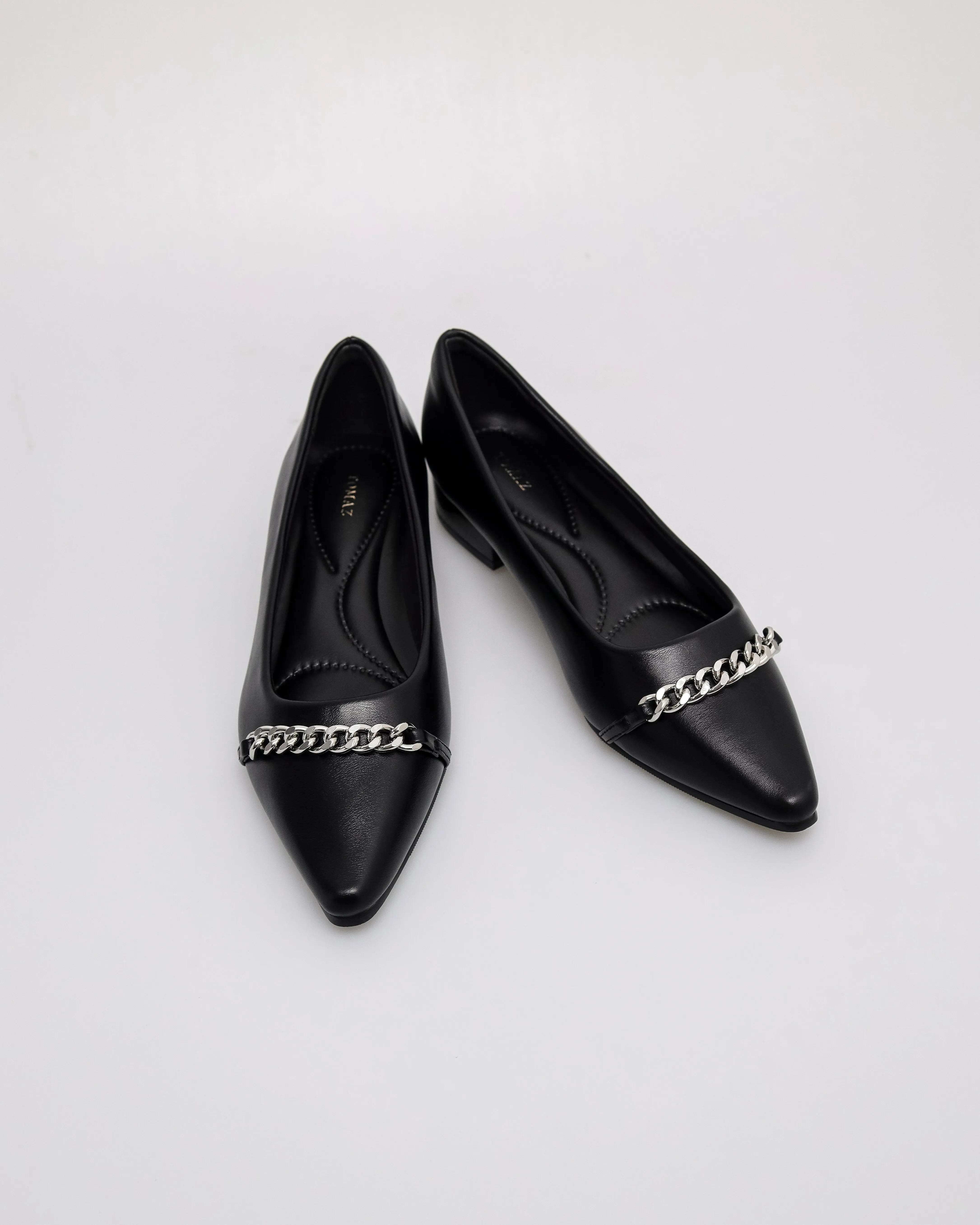 Tomaz NN568 Ladies Pointy Chain Flats
