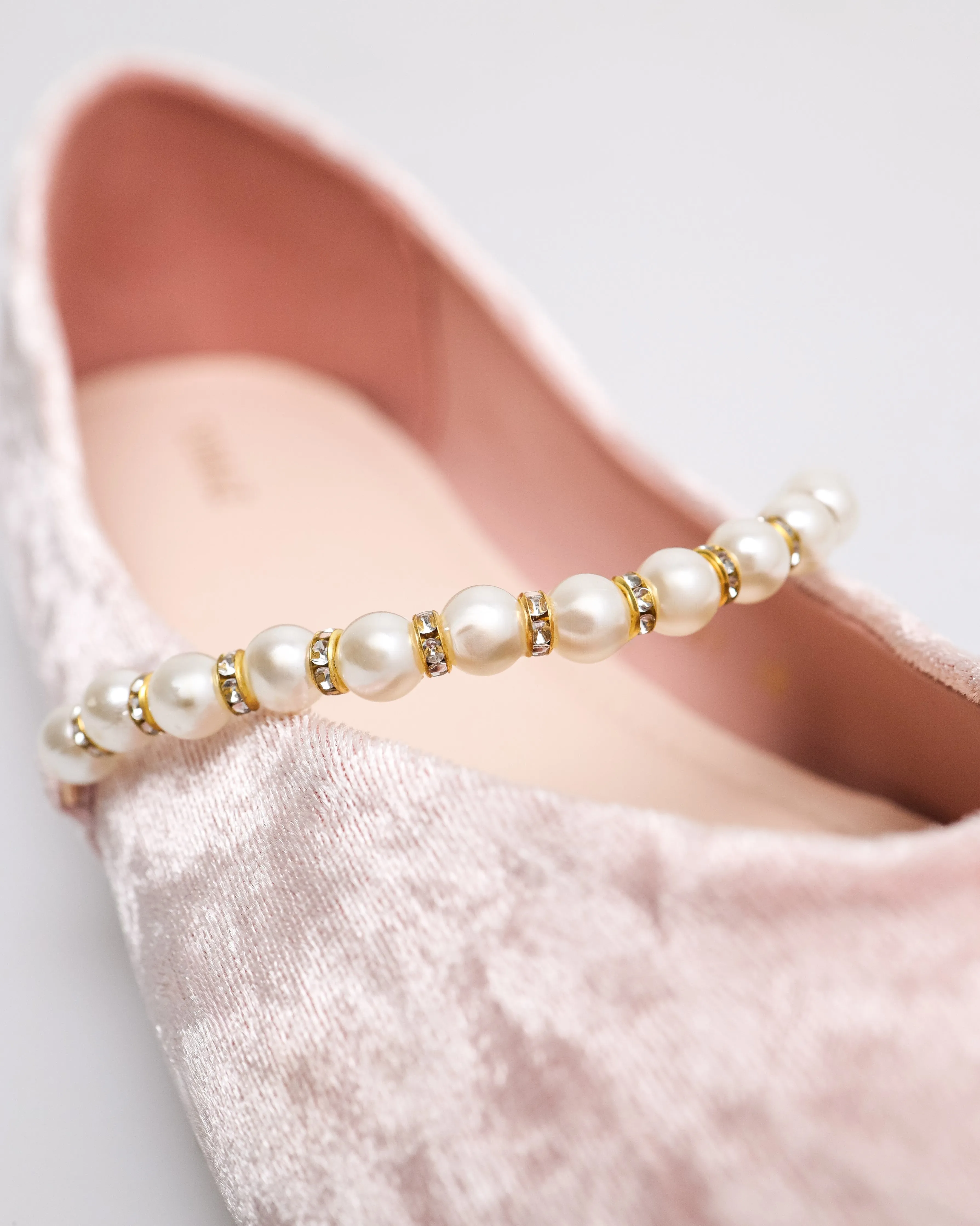 Tomaz YX191 Ladies Textured Pearl Flats