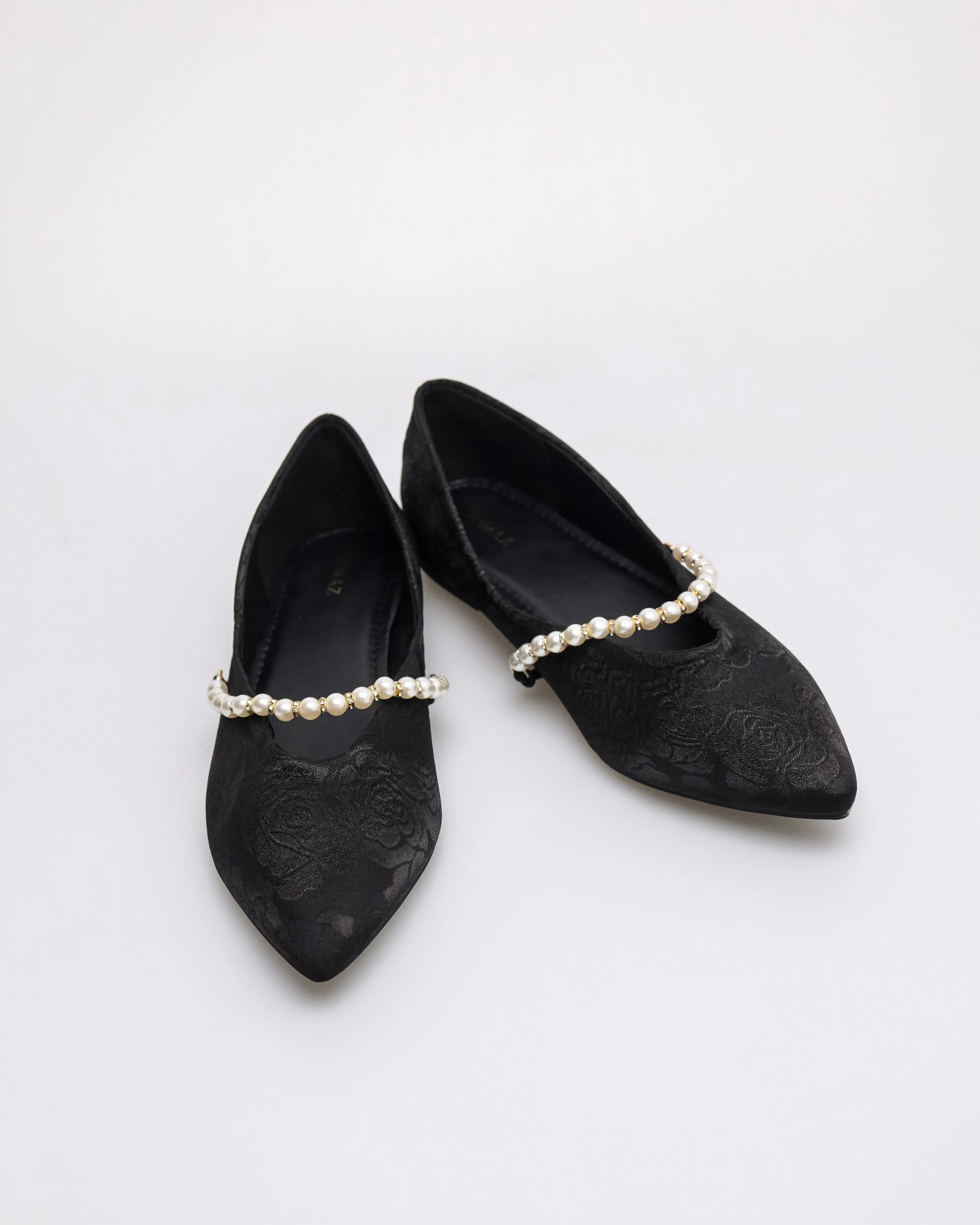 Tomaz YX192 Ladies Floral Pearl Flats