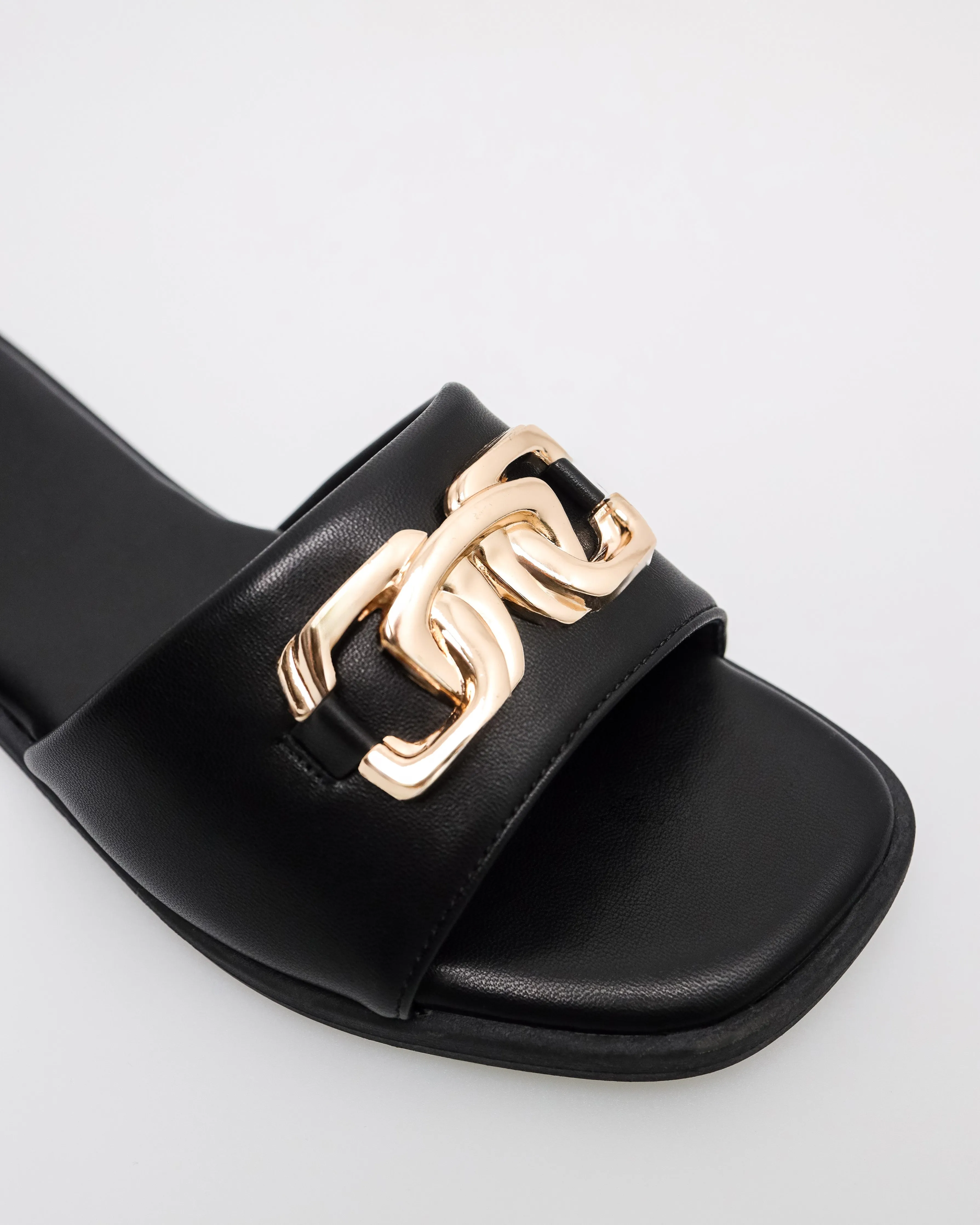 Tomaz YX223 Ladies Golden Bond Flats (Black)
