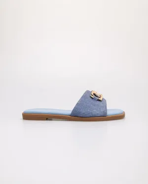 Tomaz YX223 Ladies Golden Bond Flats (Blue)