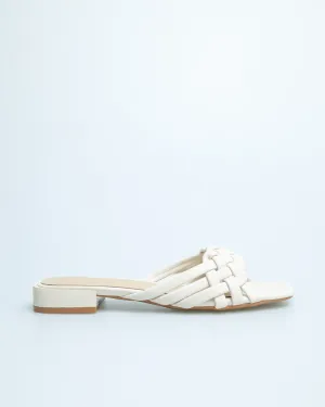 Tomaz YX55 Ladies Braided Strap Sandals (Beige)