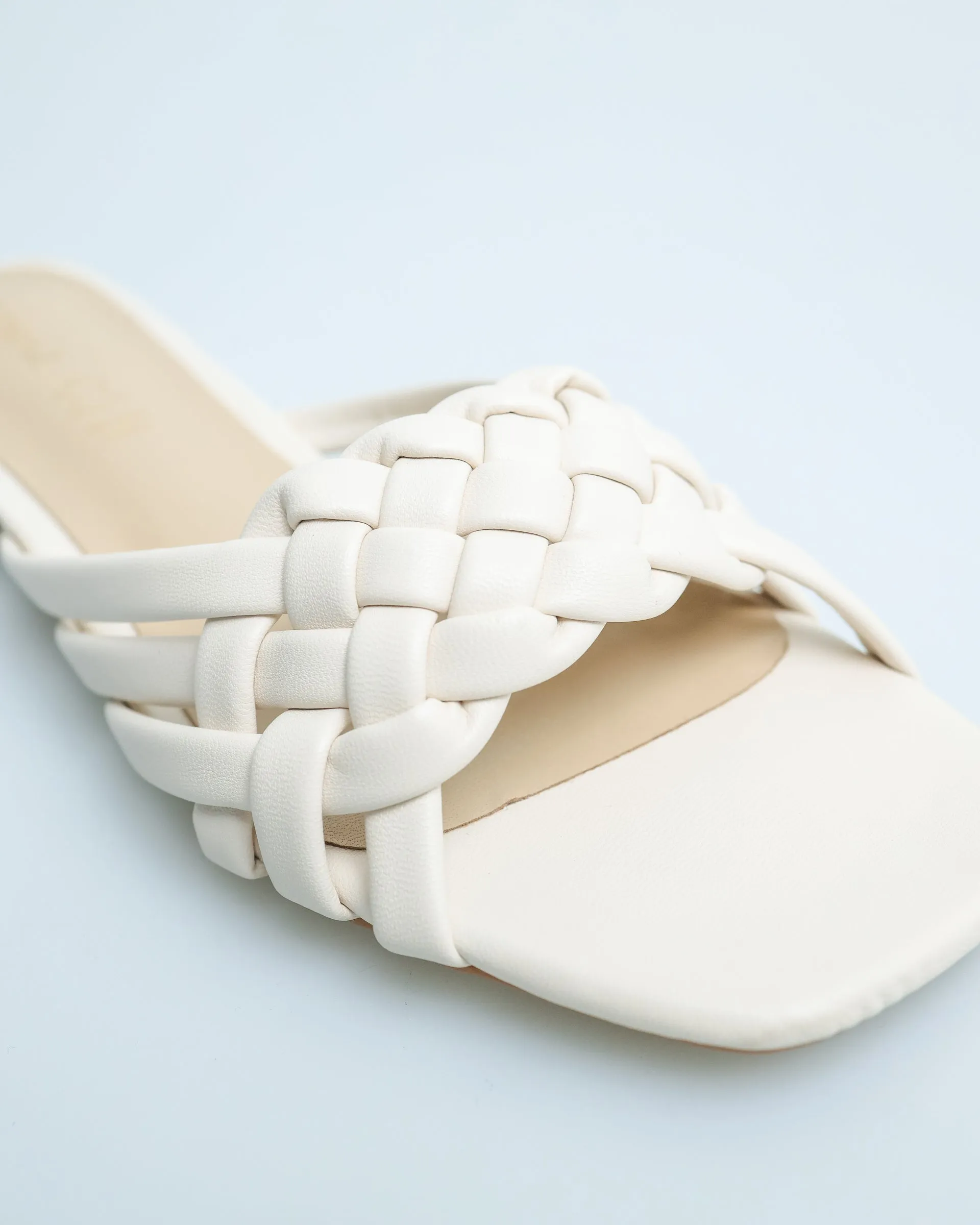 Tomaz YX55 Ladies Braided Strap Sandals (Beige)