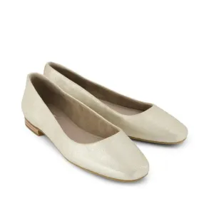Toms Briella Ballet Flat Women's US 12 Champagne Metallic Slip On Shoes ZPO1132