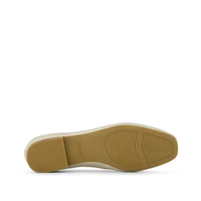 Toms Briella Ballet Flat Women's US 12 Champagne Metallic Slip On Shoes ZPO1132
