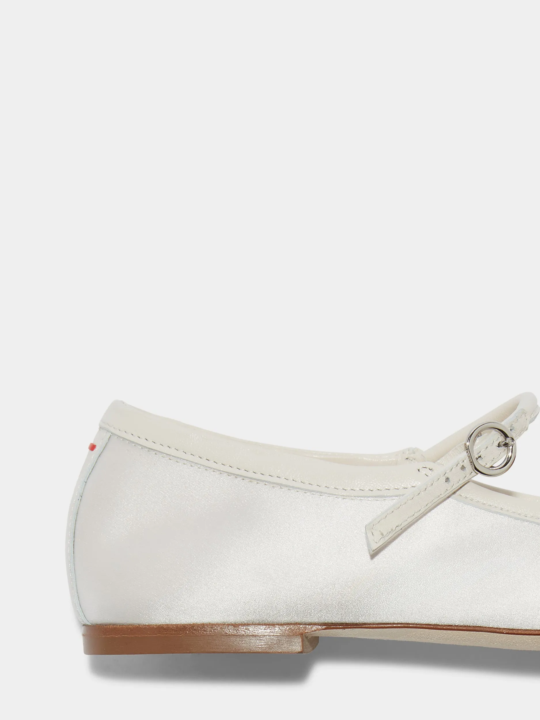 Uma Satin Toe-Cap Mary-Jane Flats