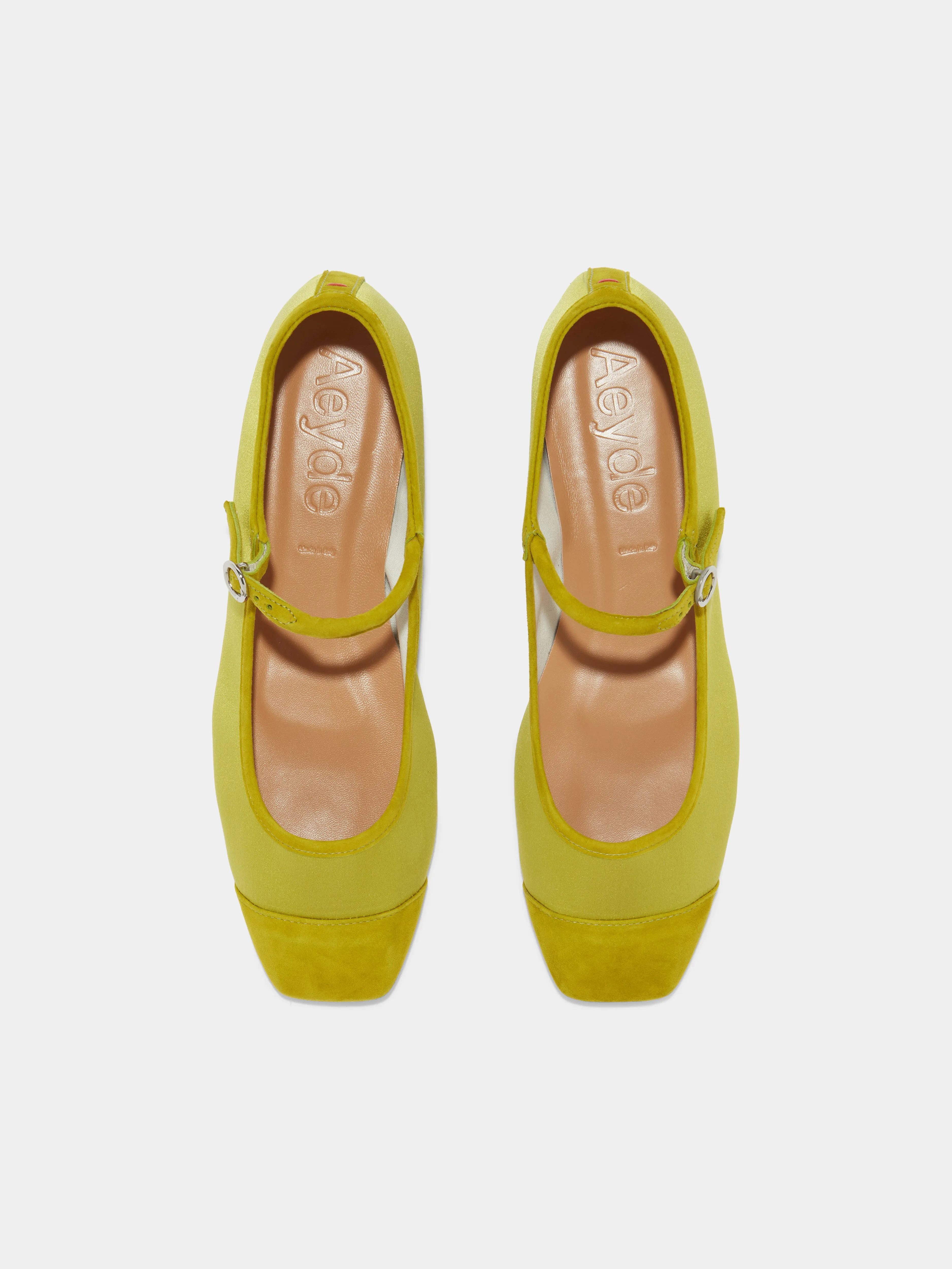 Uma Satin Toe-Cap Mary-Jane Flats