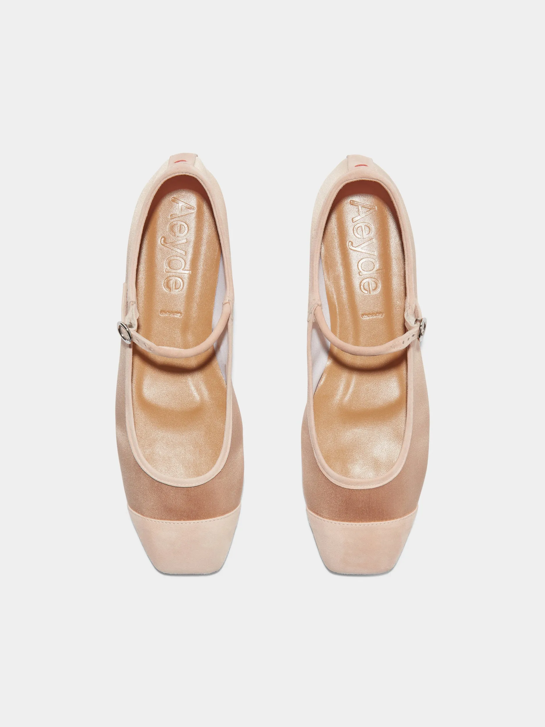 Uma Satin Toe-Cap Mary-Jane Flats