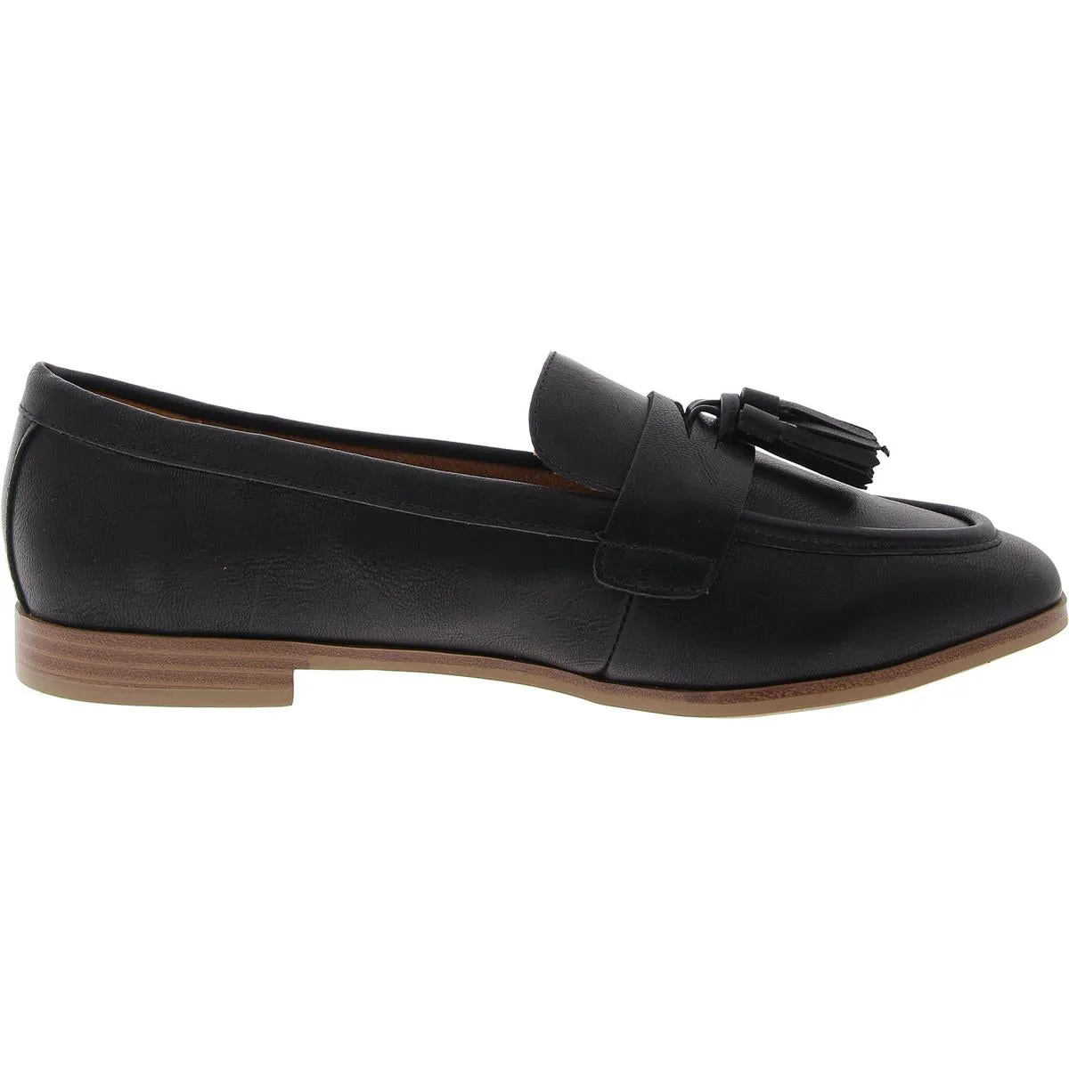 Utahh Womens Faux Leather Tassel Loafers