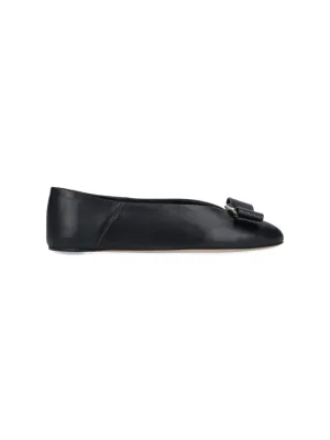 Vara" Bow Ballerinas  Black