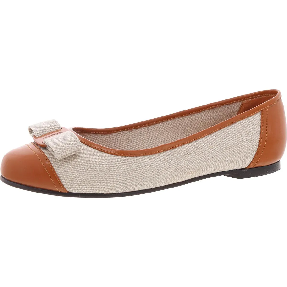 Varina Sun Womens Toe Cap Ballet Flats