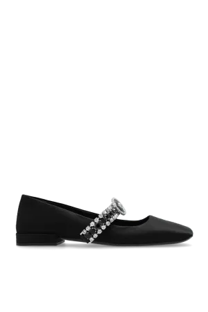 Versace Satin Ballerinas