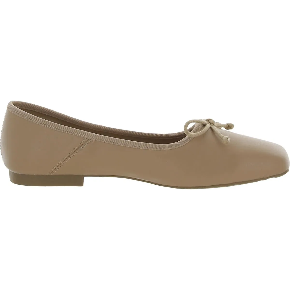 Vinyard Womens Embellished Faux Leather Ballet Flats