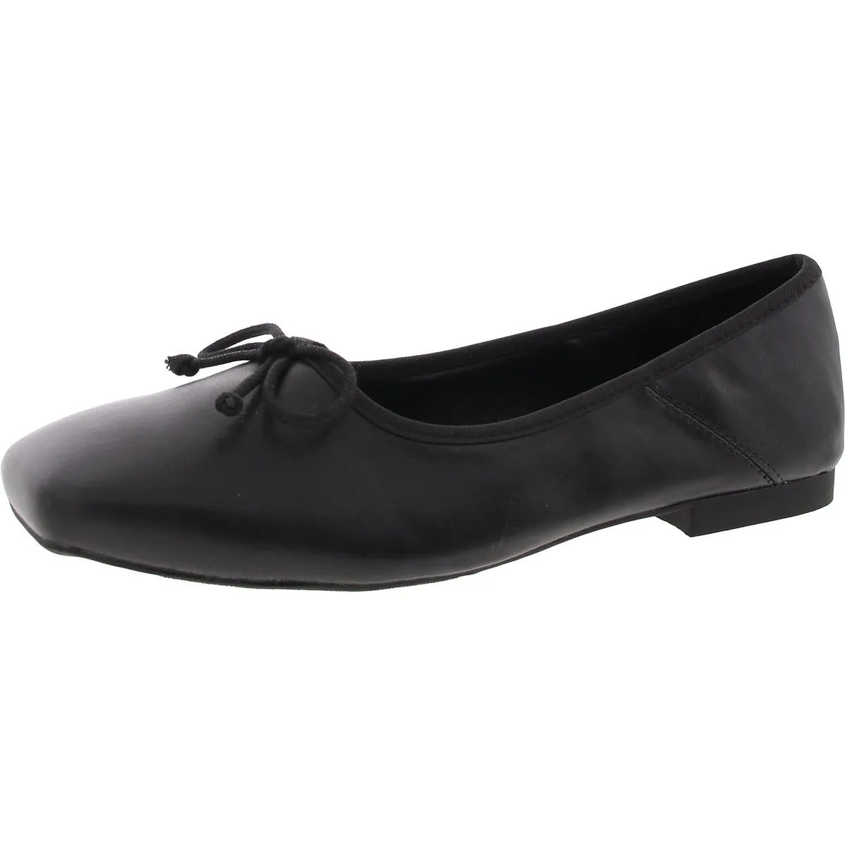 Vinyard Womens Embellished Faux Leather Ballet Flats