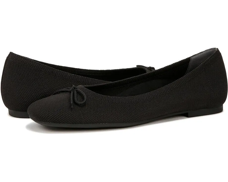 Vionic Klara Knit Skimmers Flat Women's US 6.5 Black Slip On Ballet Shoes FZP565