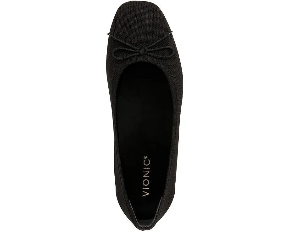 Vionic Klara Knit Skimmers Flat Women's US 6.5 Black Slip On Ballet Shoes FZP565