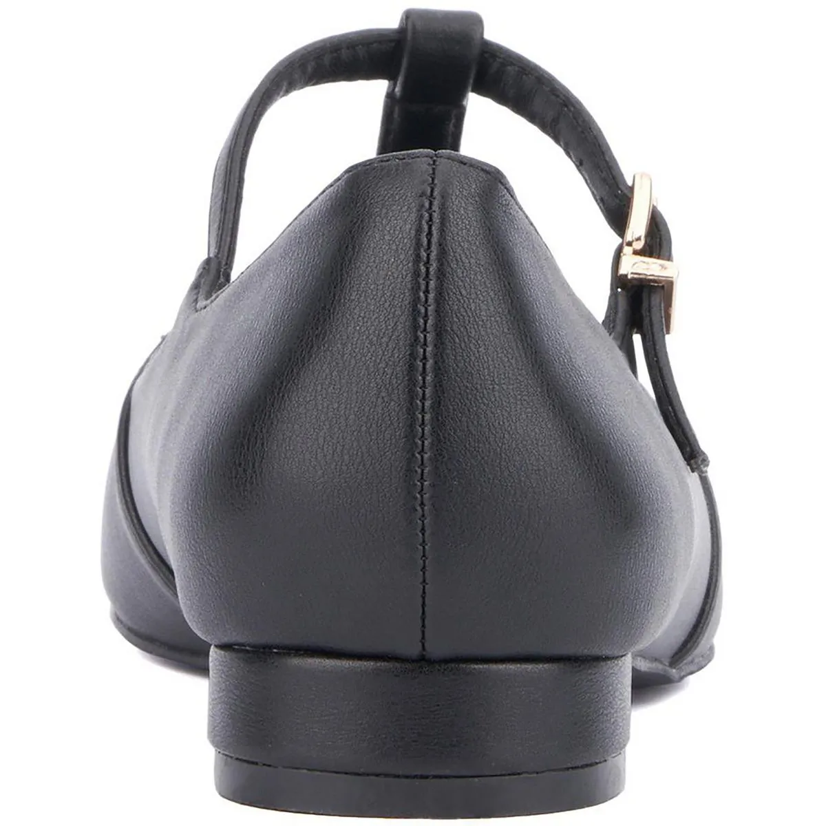 VLADA Womens Buckle Faux Leather Mary Janes