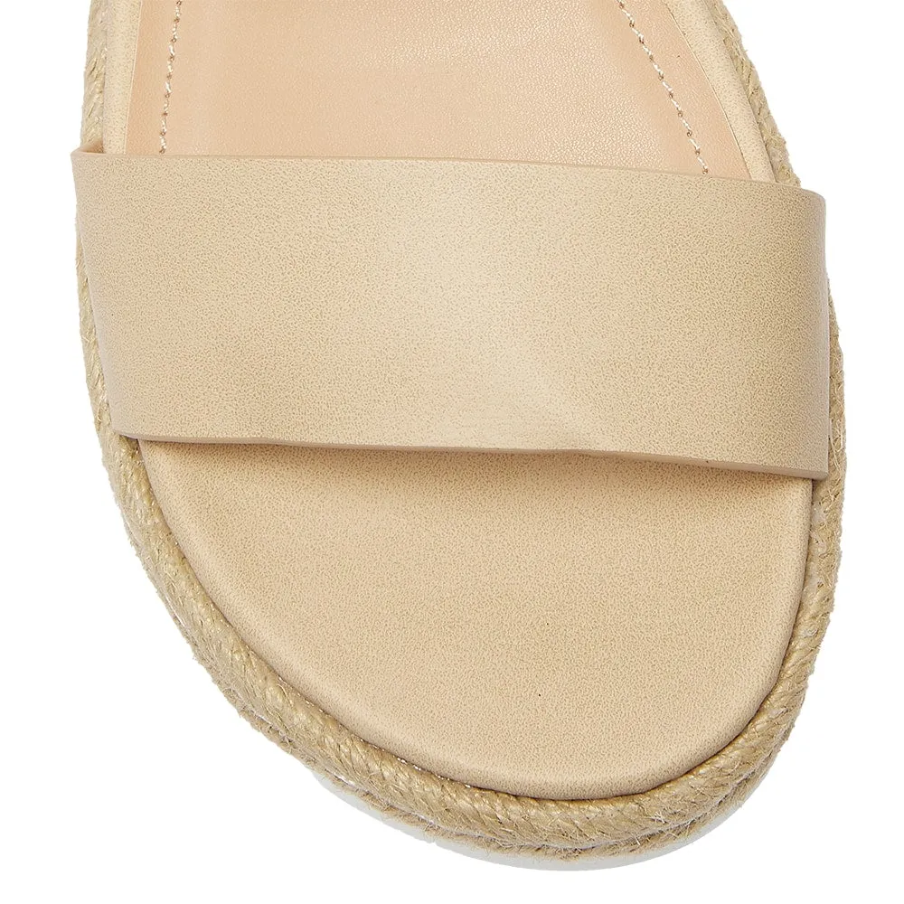 Warner Sandal in Nude Smooth
