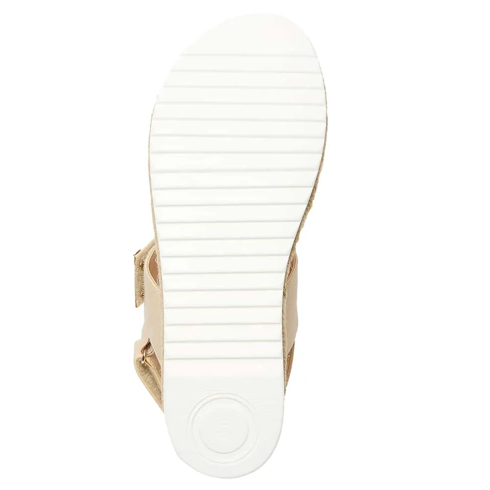 Warner Sandal in Nude Smooth
