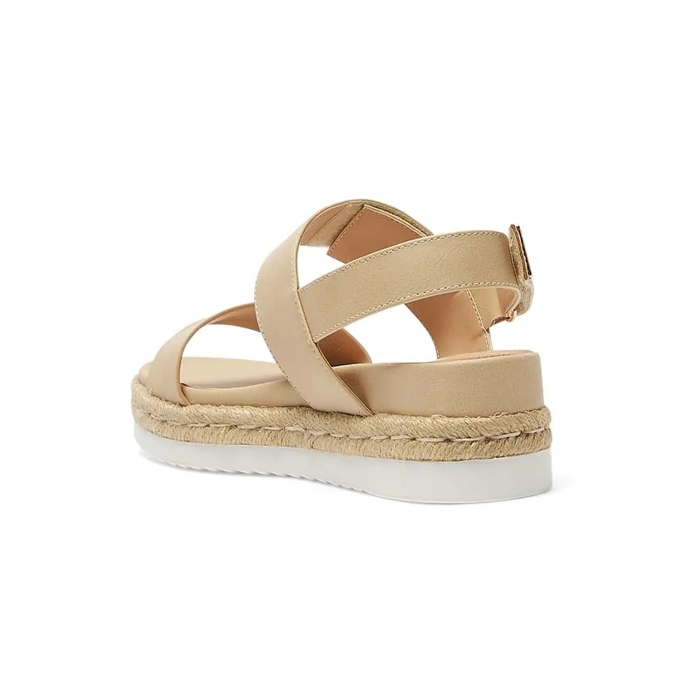 Warner Sandal in Nude Smooth