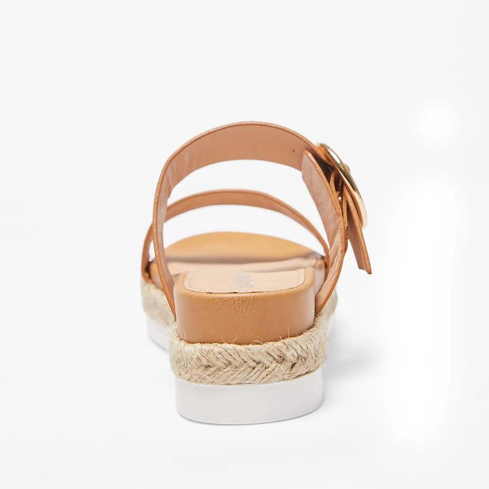 Warsaw Espadrille in Camel Smooth