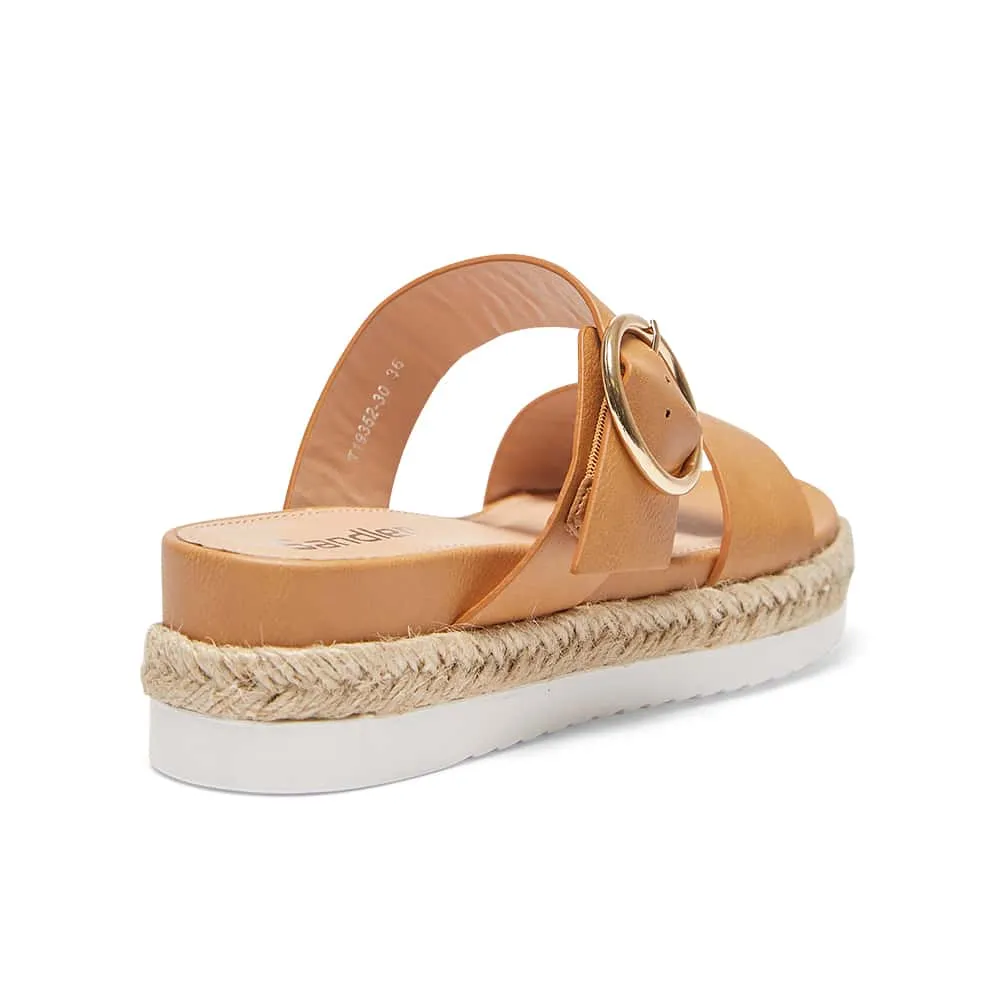 Warsaw Espadrille in Camel Smooth