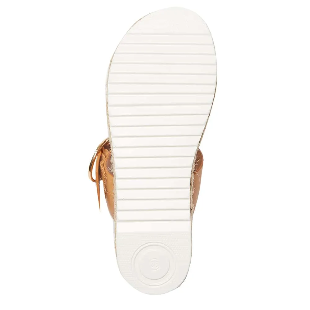 Warsaw Espadrille in Camel Smooth