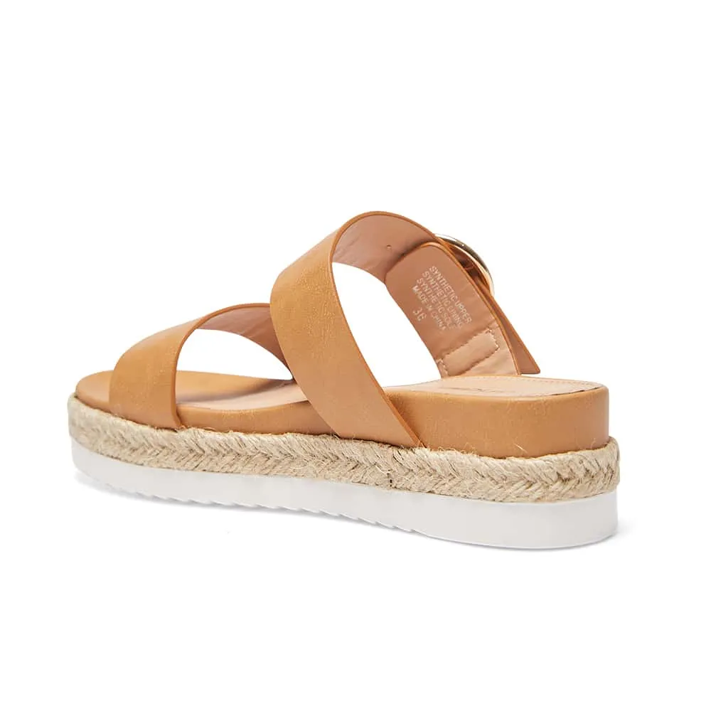Warsaw Espadrille in Camel Smooth