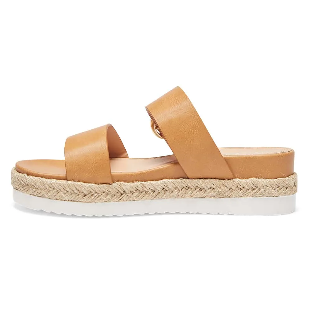 Warsaw Espadrille in Camel Smooth