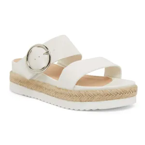 Warsaw Espadrille in White Smooth