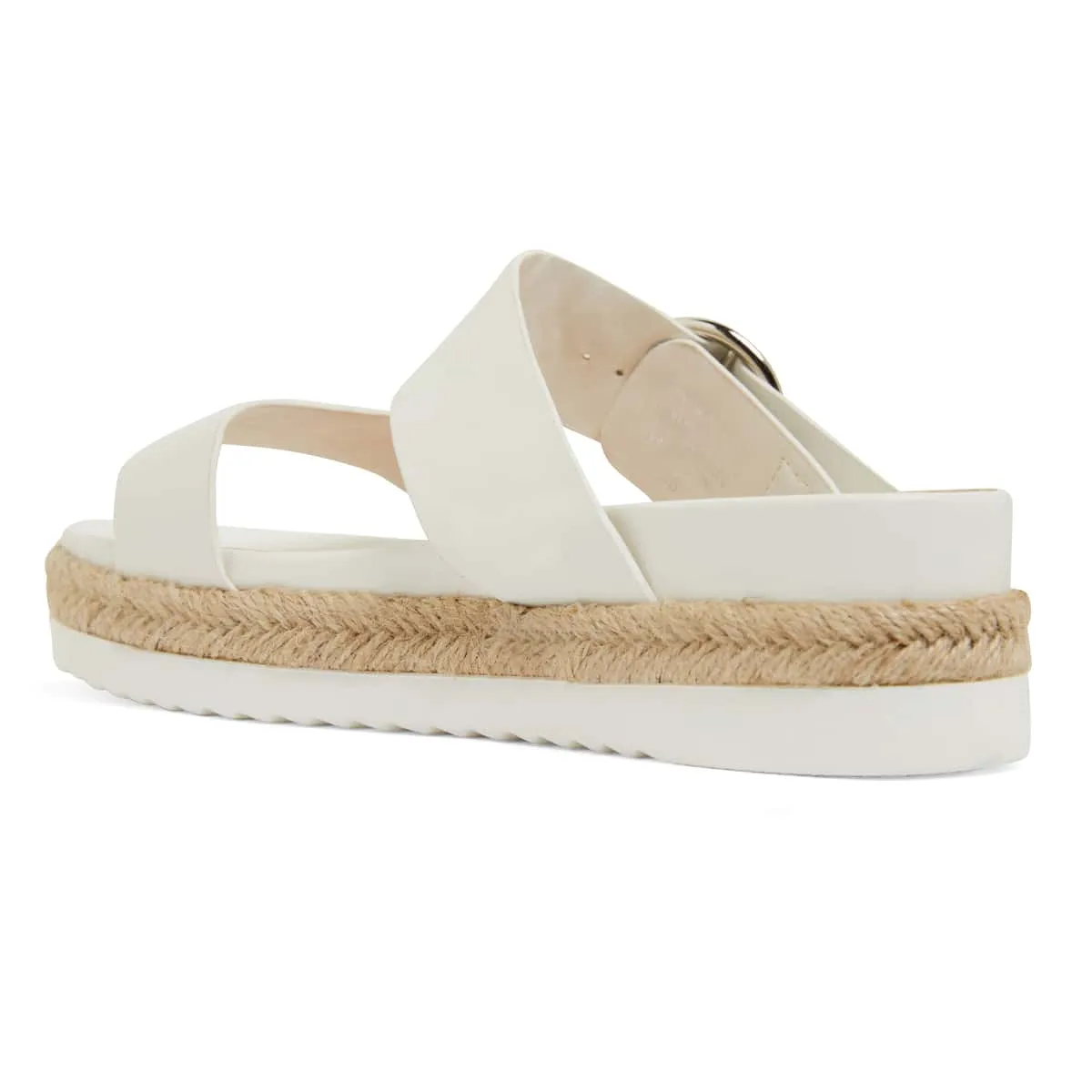 Warsaw Espadrille in White Smooth