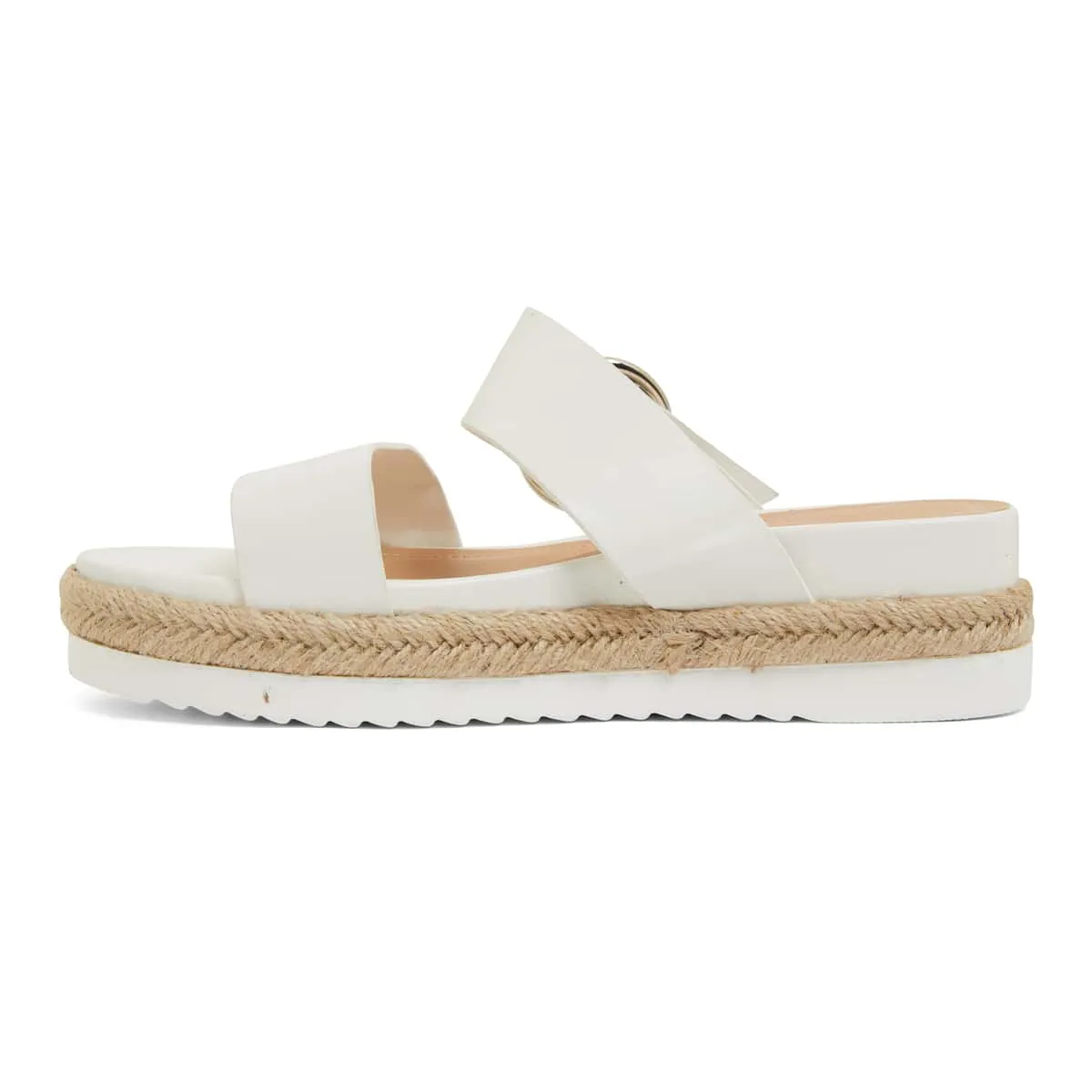 Warsaw Espadrille in White Smooth