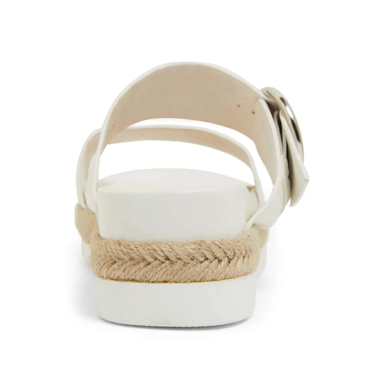 Warsaw Espadrille in White Smooth