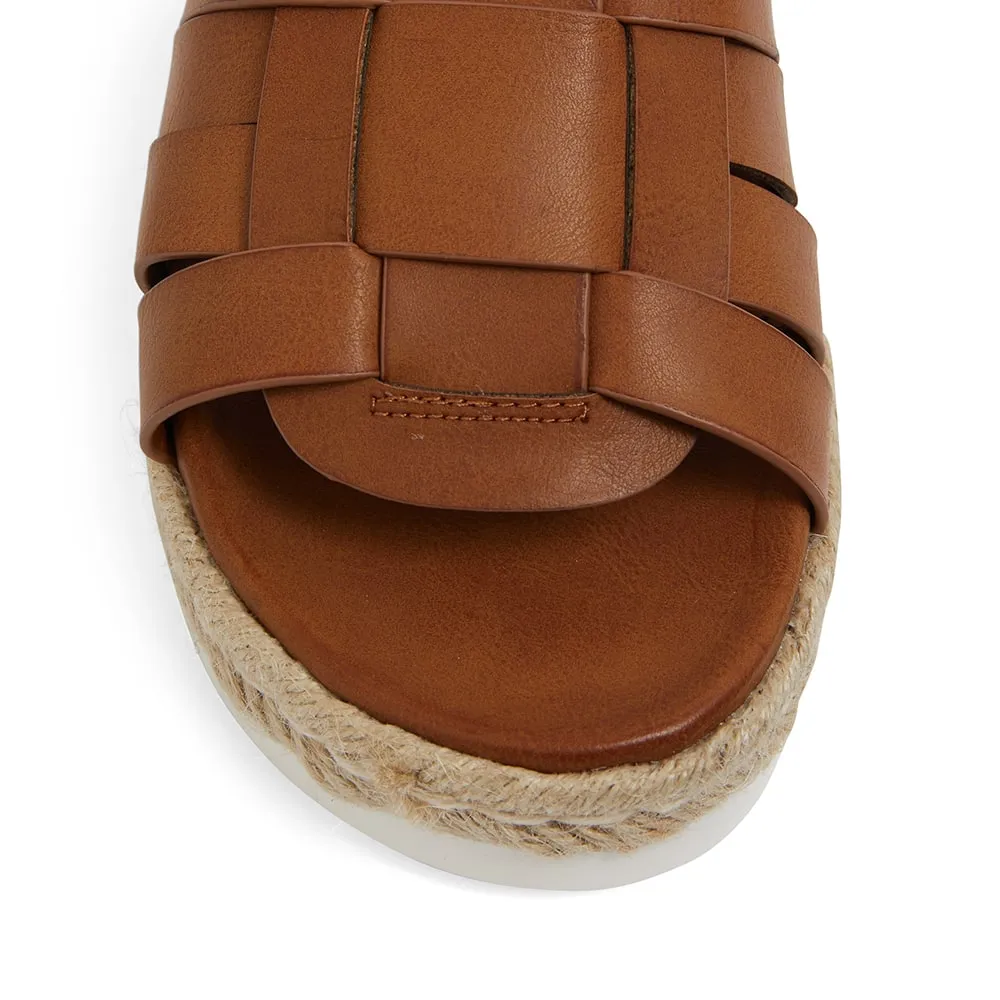 Web Sandal in Tan Smooth
