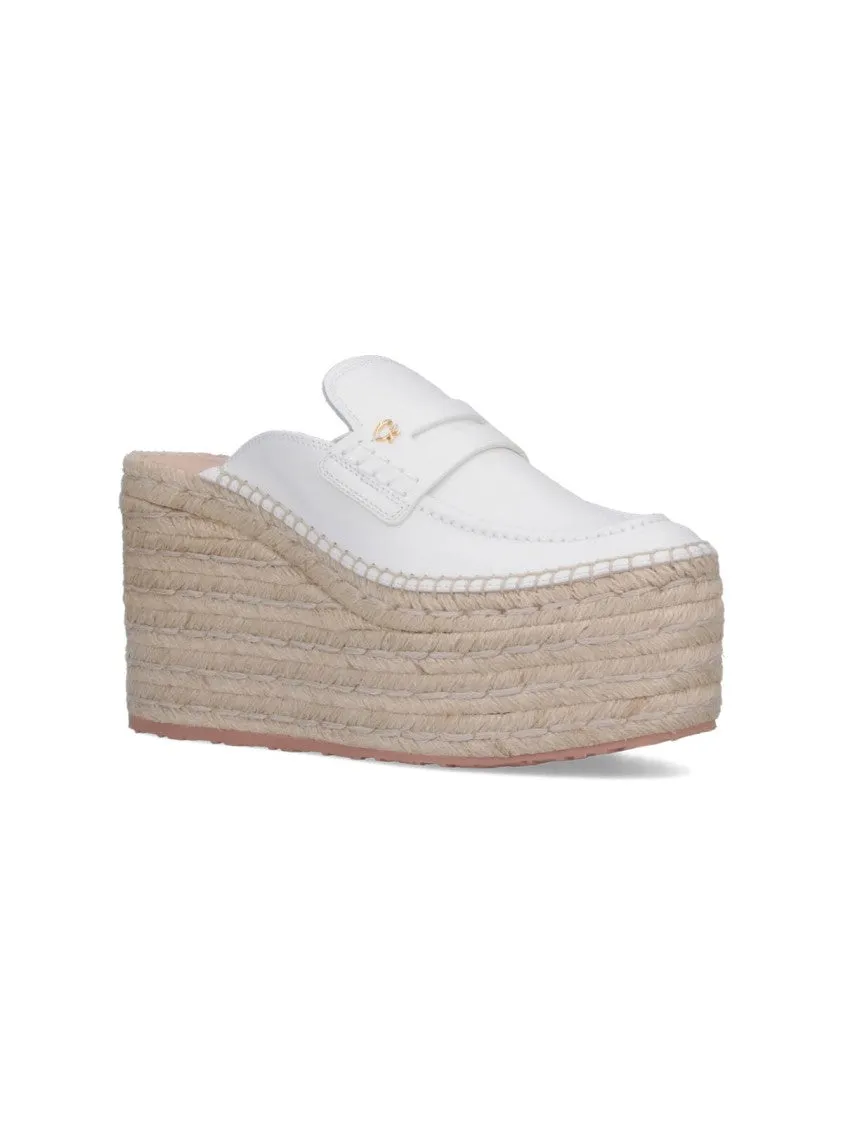 Wedge Espadrilles  White