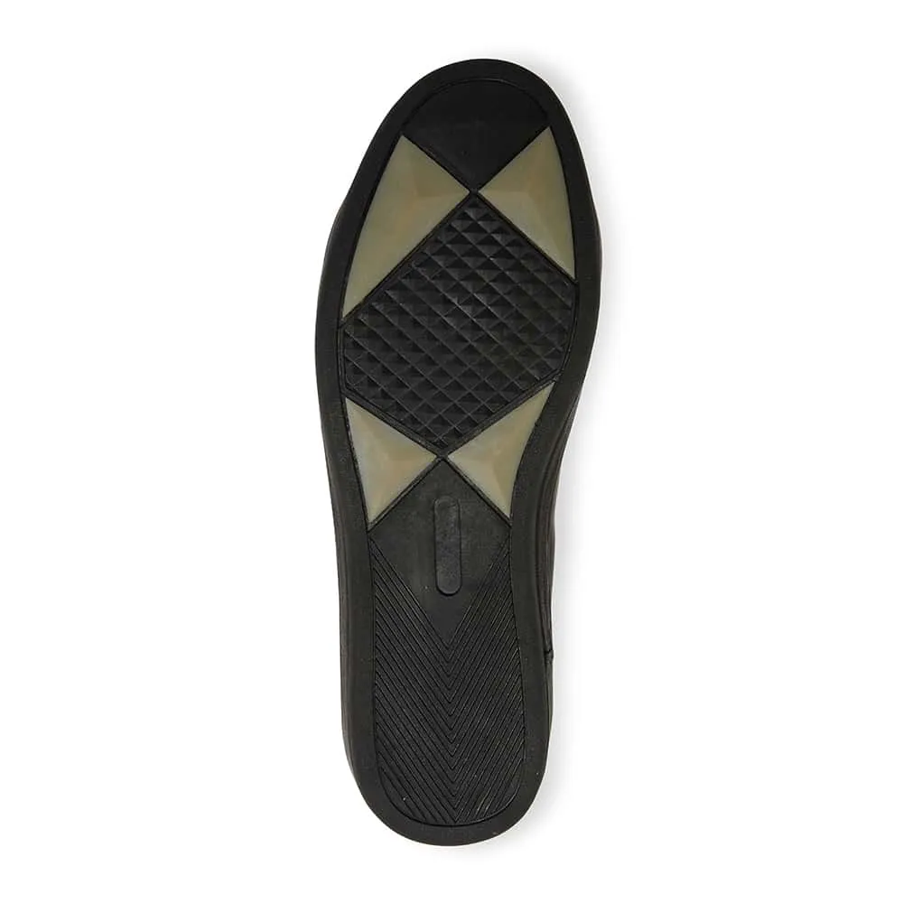 Whisper Sneaker in Black On Black Leather