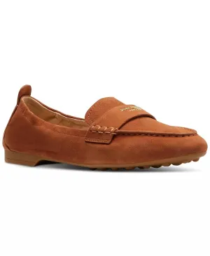 Women Eltiza Chestnut Suede Loafer In Sandalwood
