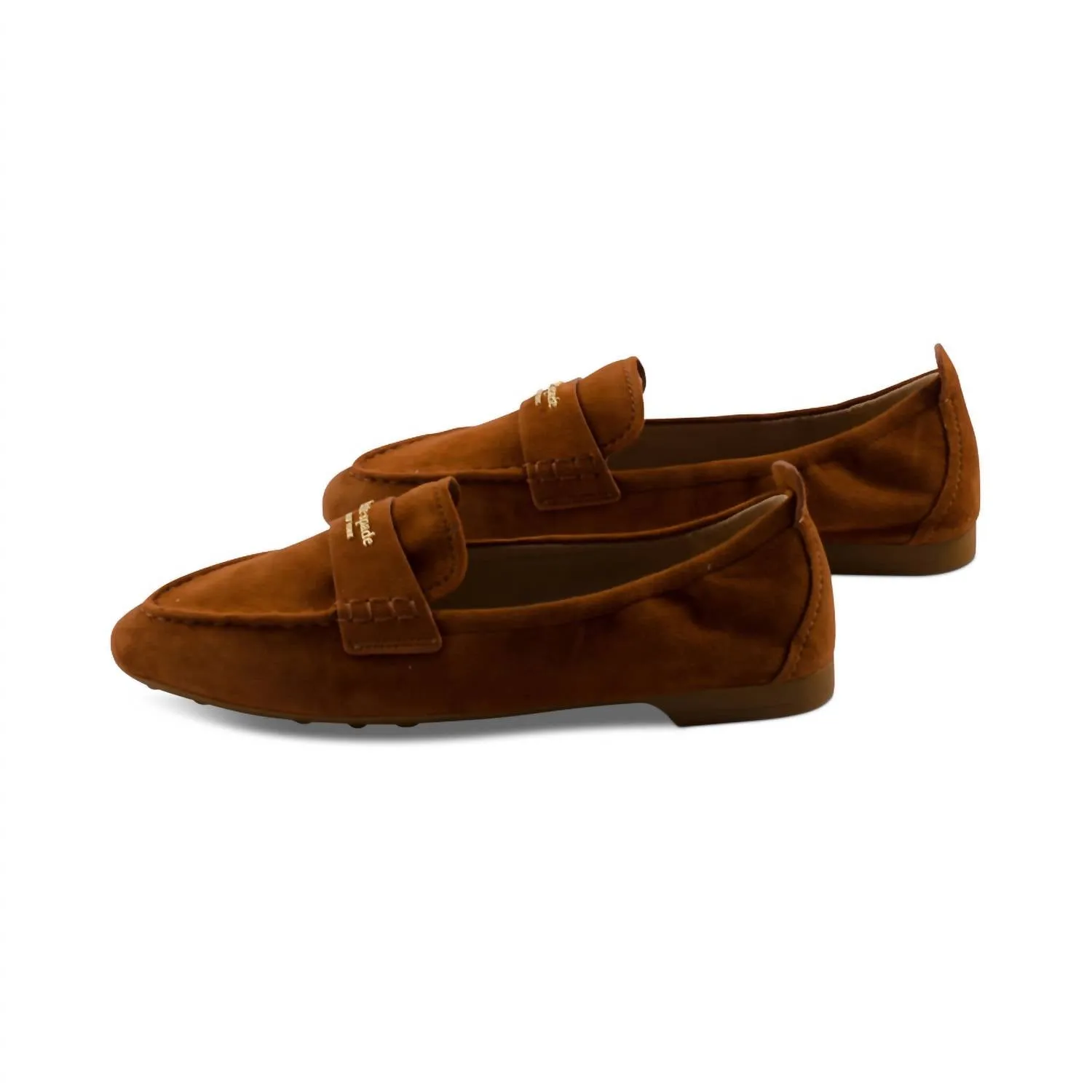 Women Eltiza Chestnut Suede Loafer In Sandalwood